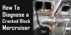 how to diagnose a cracked block Mercruiser